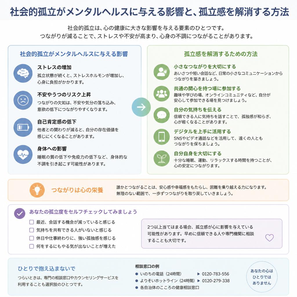 社会的孤立とその影響
