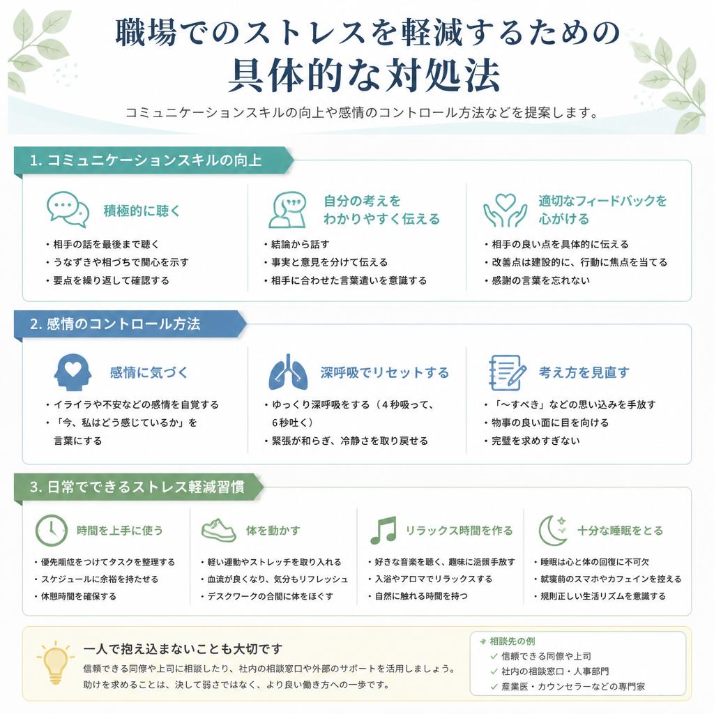 職場でのストレスの対処法