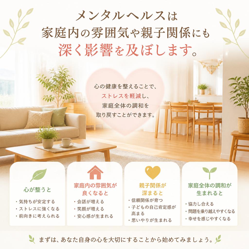 心の健康が家庭に与える影響