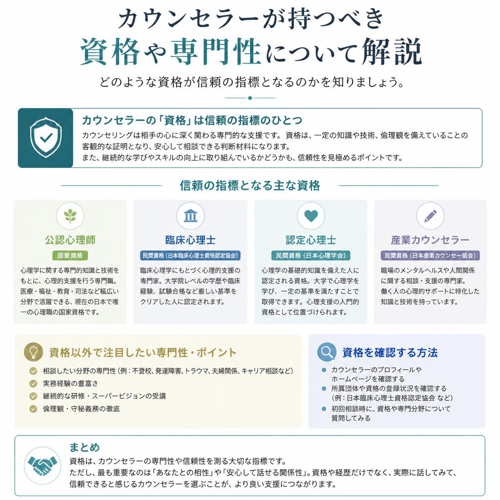 2. 資格と専門性を確認する