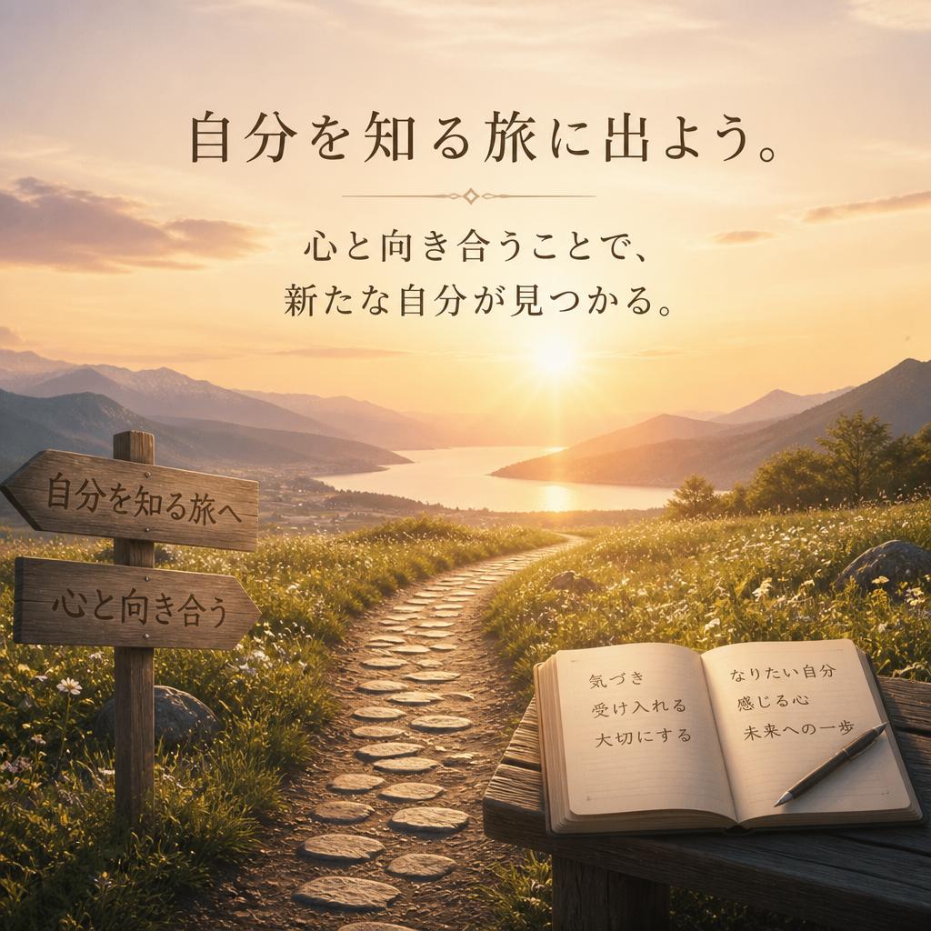 自分を知る旅に出よう。心と向き合うことで、新たな自分が見つかる。