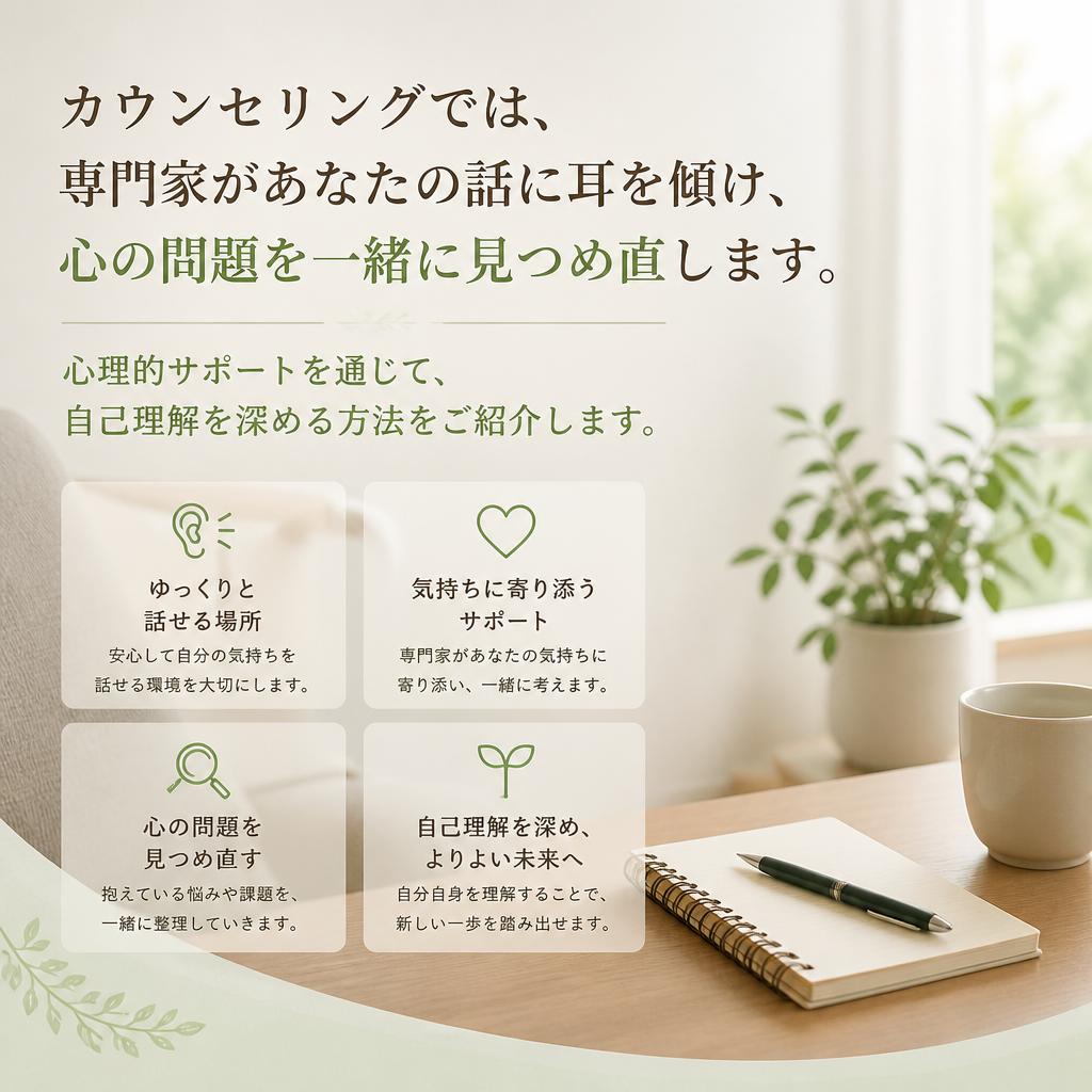 心の悩みを解決するカウンセリングの役割
