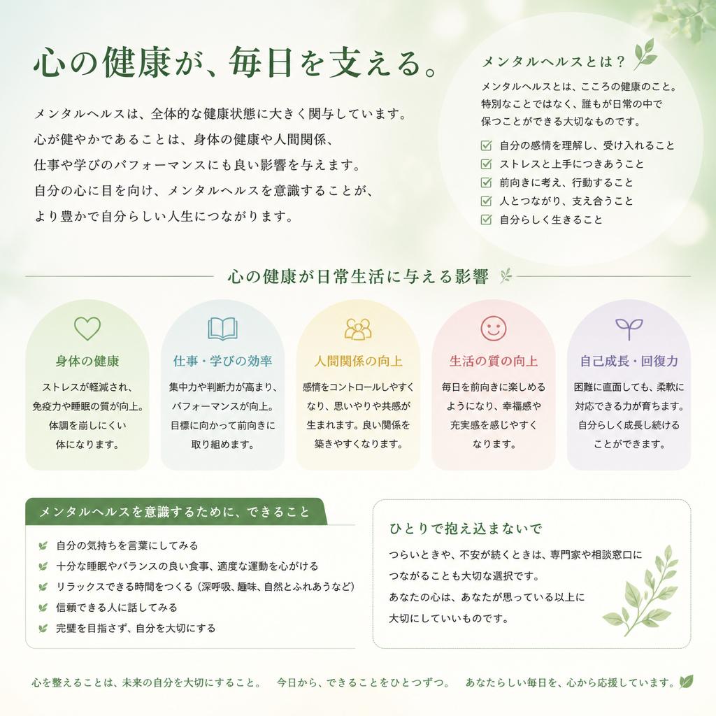 メンタルヘルスの重要性